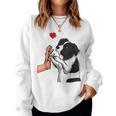 Border Collie Love Dogs Mama Female Sweatshirt Frauen