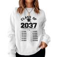 Class Of 2037 Grow With Me Checklist Kindergarten 12Th Grade Women Sweatshirt