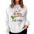 Just Relax Donne Carino Pigro Sleepy Sloth Women Sweatshirt