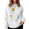 Love Who You Want Gay Pride Lgbt Uomini Donne Rainbow Lgbtq Women Sweatshirt