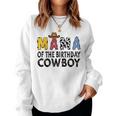 Mama 1St Birthday Cowboy Western Mama Birthday Boy Women Sweatshirt
