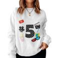 Movie Party 5Th Birthday Party 5 Year Old Birthday Boy Girl Women Sweatshirt