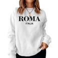 Roma Italia Retro Preppy Italy Girls Rome Souvenir Women Sweatshirt