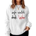 Safe Water Drink Wine Red Wine Wine Wine Sweatshirt Frauen