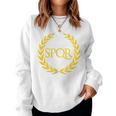 Spqr Lila I Senatus Populus Que Romanus Sweatshirt Frauen