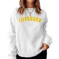 Swimming Lifeguard Women's Swimming Fun Red Sweatshirt Frauen