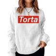 Torta Red Box Logo Hispanic Latin Food Women Women Sweatshirt