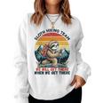 Vintage Outdoor Trekking Hiking Sloth Sweatshirt Frauen