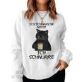 Women's Kat Ich Schnnarche Nicht Ich Purre Gray Sweatshirt Frauen