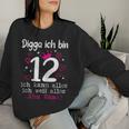 12 Birthday Girl Digga Ich Bin 12 Jahre Nager Sweatshirt Frauen Geschenke für Sie