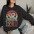 1980Intage Birthday Retrointage S Sweatshirt Frauen Geschenke für Sie