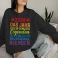 2024 Das Jahr In Dem Leggenden Die Grundschule Beenden Sweatshirt Frauen Geschenke für Sie