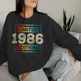 38 Cumpleaños Hombres 38 Años Retro Es Nacidos En 1986 Sudadera Mujer Regalos para ella