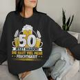 50Th Birthday Beer Slogan Sweatshirt Frauen Geschenke für Sie