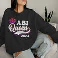 Abitur Queen 2024 Abi High School Sweatshirt Frauen Geschenke für Sie