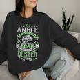 Angler Angel Fischer Woman In Love My Best Fang Sweatshirt Frauen Geschenke für Sie