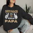 Annuncio Gravidanza Neo Papà Loading Presto Diventa Mamma Women Sweatshirt Regalos para ella