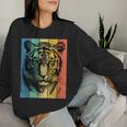 Bengal Tiger Portraitintage Style Dog Mum Dad Sweatshirt Frauen Geschenke für Sie