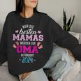 Beste Mamas Werden Zur Oma Befördert 2024 Sweatshirt Frauen Geschenke für Sie