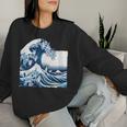 Blue Cats Wave For Kamala Drôle Chat Propriétaires Kamala Harris Sweat-shirt pour femme Cadeaux pour elle