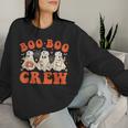 Boo Boo Crew Nurse Ghost Scrub Top Nursing Halloween Costume Women Sweatshirt Gifts for Her Boo Boo Crew Nurse Ghost Scrub Top Nursing Halloween Costume Women Sweatshirt Gifts for Her