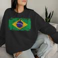 Brazil Flag For And Women Sweatshirt Frauen Geschenke für Sie