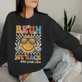 Bruh We Back 4Th Grade Vibes Back To School Fourth Grade Women Sweatshirt Gifts for Her