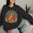 Buddha Mandala Buddismo Della Meditazione Buddista India Women Sweatshirt Regalos para ella