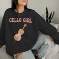 Cello Girl Cello Playerioloncello Cellist S Sweatshirt Frauen Geschenke für Sie