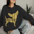 Chihuahua Mom Giallo Scuro Women Sweatshirt Regalos para ella