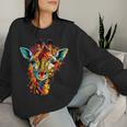 Colourful Giraffe Sweatshirt Frauen Geschenke für Sie