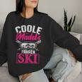 Cool Girls Driving Ski Winter Sport Skier Women's Sweatshirt Frauen Geschenke für Sie