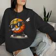 Dabbing Basketball Ball Boys Sports Player Women Sweatshirt Gifts for Her