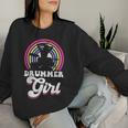 Drummer Girl Women's Sweatshirt Frauen Geschenke für Sie