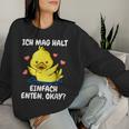 Duck Holder Ducks Sweatshirt Frauen Geschenke für Sie