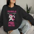 Egal Was Passiert Level Halt Einhorn Women's Party Running Sweatshirt Frauen Geschenke für Sie