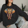 Elephant Mandala Elephant Print Sweatshirt Frauen Geschenke für Sie