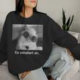 With Eskaliert Eh Drunken Cat Drunken Cat Beer Wine Fun S Sweatshirt Frauen Geschenke für Sie