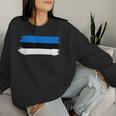 Estonia Estonia Maps Estonia Flag For Women Sweatshirt Frauen Geschenke für Sie