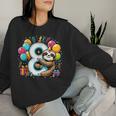 Faultier 8 Geburtstag Für Junge Mädchen 8 Jahre Alt Acht Faultier Sweatshirt Frauen Geschenke für Sie