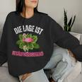 Flamingo Cocktail Wine Drink Die Lage Ist Besaffniserregen Sweatshirt Frauen Geschenke für Sie