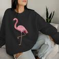 Flamingo Pocket Pink Flamingo Logo Sweatshirt Frauen Geschenke für Sie