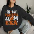 In My Football Mom Era Cute Groovy Football Women Sweatshirt Gifts for Her
