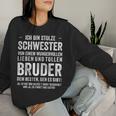 Birthday Ich Bin Stolze Schwester Bruder Sweatshirt Frauen Geschenke für Sie