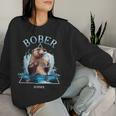 Bober Beer Drinking Beaver Lovers Bobr Meme Sweatshirt Frauen Geschenke für Sie