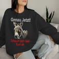 Saying Genau Jetzt Schauen Sich 2 Donkey An Sweatshirt Frauen Geschenke für Sie