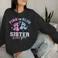 Gender Reveal Sister Sweatshirt Frauen Geschenke für Sie