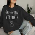 Girlfriend Fiancé Marriage Proposal Engagement Sweatshirt Frauen Geschenke für Sie