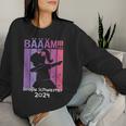 Girls' Bääm Big Sister 2024 Dab Pregnancy Sweatshirt Frauen Geschenke für Sie