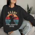 Girls Bääm Big Sister 2025 Dab Pregnancy Sweatshirt Frauen Geschenke für Sie